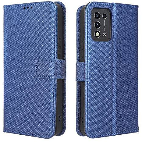 Coque Cuir pour ZTE Libero 5G III Coque Housse Etui Cover,Coque pour ZTE Libero 5G III A202ZT Coque Etui en Cuir PU pour téléphone Portable Blue