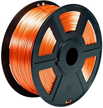 PLA 3D Printer Filament 1.75mm, High Toughness 3D PLA Plus Filament 1KG Spool, Dimensional Accuracy +/- 0.02mm, Cardboard Spool Print with Most FDM 3D Printers (Copper)