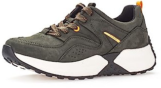 Gabor Damen Low-Top Sneaker, Frauen Halbschuhe,Wechselfußbett,straßenschuhe,Strassenschuhe,Freizeitschuhe,Forest (apricot),40 EU / 6.5 UK