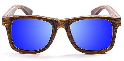 OCEAN Sunglasses NELSON Sonnenbrille Mode für Männer und Frauen Unisex Polarisiert, Bambus, Schwarz und Blau
