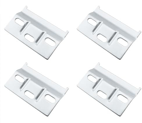 HJGarden 4PCS Kitchen Cabinet Brackets Wall Mounting Cupboards Hanger Plate Suspension Rails Carrier Plate for Kitchen Living Room Restaurant