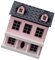 TOYANDONA Villa Kleines Hauszubehör Wohnkultur Weihnachtsdorf Mikrovillen Ornament Mini-puppenhaus Miniaturlandschaft Miniaturhaus Hausgeräte Holz Rosa Kind Mini-Tisch Jesus