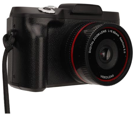 1080P-Digitalkamera für Fotografie und Video, 16 MP, 16-facher Digitalzoom, 2,4-Zoll-Vlogging-Kamera mit 180°-Klappbildschirm, kompakte Reisekamera für Anfänger