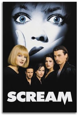 suumyo Scream Poster, Raumdekoration, ästhetisches Poster, künstlerisches Poster für Schlafzimmer, Wohnzimmer, Wände, 20 x 30 cm, ungerahmter Stil