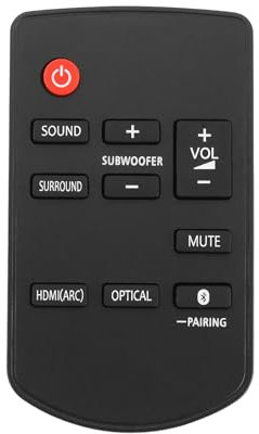 ECSiNG Fernbedienung für Heimkino, Soundbar, Soundbar, N2QAYC000115, Smart-TV, Set-Top-Box, kompatibel mit Panasonic SC-HTB488, 1 Stück