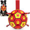 HETOO Dog Toys, Interactive Dog Football Toys with Grab Tabs, Durable Dog Balls for Small Medium Breed Dog Water Toy Indoor & Outdoor, Gift for Dogs (6 Inch)