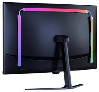 Inscrip Neon LED Strip, 5050 LED Strip, DIY RGBIC LED Strip, Neon Light Strip, PC Backlight with Screen Colour, Sync USB LED Lighting (for 27 Inch PC Monitor)