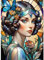 QENSPE 5D Diamond Painting Vintage Lady Komplett, Vintage Diamond Painting Set für Erwachsene, Bunter Diamond Art Malerei DIY Diamant Kunst Handwerk für Anfänger Wand Dekor 30x40 cm