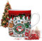 Umllpet 3D Weihnachtstasse, 350ml Keramik Tasse, Kaffeetasse Teetasse,Weihnachtsmann Keramiktasse,Weihnachtstassen Kaffeebecher Weihnachtsbecher für Weihnachten Geburtstag Geschenk Deko