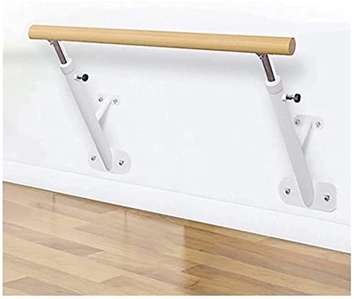 YhOuuA An der Wand montierte, rosa Ballettausrüstung für Kinder und Erwachsene, höhenverstellbare Fitness-Tanz-Stretching-Stange für zu Hause