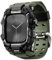 ULTIMAL Cinturino sportivo compatibile con Apple Watch da 44 mm/45 mm, custodia protettiva militare, robusto cinturino in TPU per iWatch serie 9, 8, 7, 6, 5, 4, SE, 46mm, Plastica, Nessuna pietra
