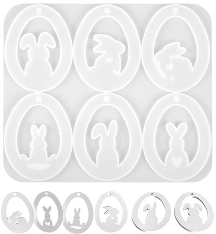 Silikonform Ostern Hase, Silikonformen Gießformen Ostern, Silikonform Osterhase, Silikon Gießformen, Formen für Gips Gießen, Gips Gießen Formen Osterhase (Hase)