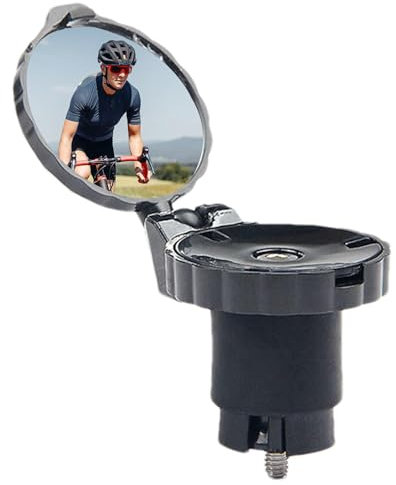 Fahrrad-Handgelenk-Rückspiegel, Rennräder, Lenkerstopfen, konvexer Reflektor – Fahrrad-Handgelenk-Sicherheits-Rückspiegel, sicherer Fahrrad-Rückspiegel, klarer Spiegel, 360 Grad drehbar, für Damen und