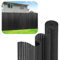 Ollewiellan PVC Sichtschutzmatte 180x600 cm, Sichtschutz Garten Windschutz, Balkon Sichtschutz Sonnenschutz, Garten Sichtschutz mit Dreifachverstärkung, mit Kabelbinder,Grau