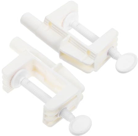 Uonlytech Morsetto Da Scrivania Regolabile 2 Pezzi Base Staccabile Supporto Da Tavolo Portatile Per Lampada Da Lavoro e Clip Per Palloncino