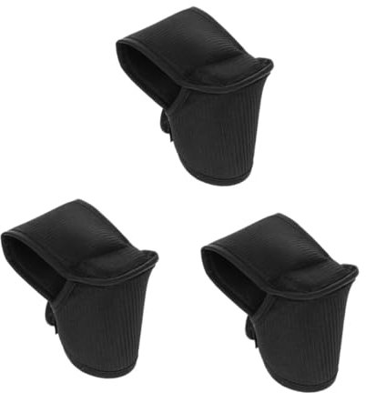 Abaodam 3 Stück Brustschutz für Laufrad Fahrrad zubehör Lenkerpolster Fahrradlenkerabdeckung Fahrrad Lenker Abdeckung Fahrradgriffe Handgriff Scooter-Griffe Stoff Black