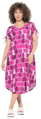 Ulla Popken Damen Kleid, Batikstreifen Dress
