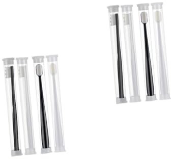 OATIPHO 2 Sätze Ultrafeine Weiche Zahnbürste Ultraweiche Zahnbürste Extra Weiche Superweiche Geschmeidige Haushaltsn Für Erwachsene Faserwolle 4 Stücke * 2