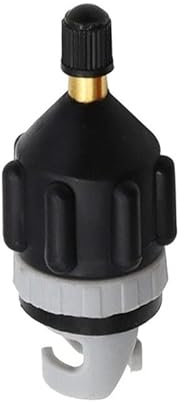 Constprog SUP Electric Pump Adapter Kayak Paddle Board Air Valve Inflatable Boat Accessory UK (Black)