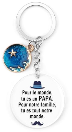 Cadeau Papa Acrylique Porte Clef Idee Cadeau Pour Papa Anniversaire Fete Des Peres Cadeaux Pere Père Noël Retraite Remerciement Saint Valentin Fête Des Pères Porte Clé Cadeaux Homme Original Noel