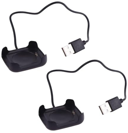 2Pcs Black 30cm Charging Cable Charger Cord for HW22 Smartwatch Intelligent Watch Magnetic Dock Holder Stand USB Chargeable Charging Cable Adapter Cables and Chargers Smartwatch Phones Accessories