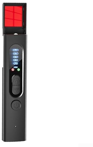 Camera Detector Anti Sp-y Device RF Signal Scanner 1MHz-6.5GHz Frequency Range B-ug GPS Tra-cker Finder Security Gadget with 5-Level Sensitivity Adjustment(Black)