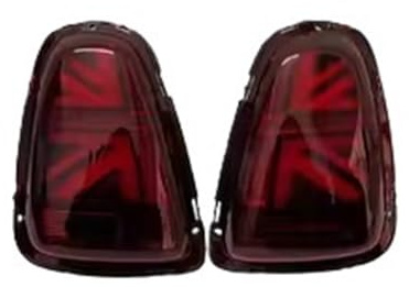 Auto-Rücklicht Für BMW für Mini für Cooper R56 R57 R58 R59 LCI 2007-2013 JCW Union Jack Style Bremse(2007-2010 Year,2PCS Red Clear)