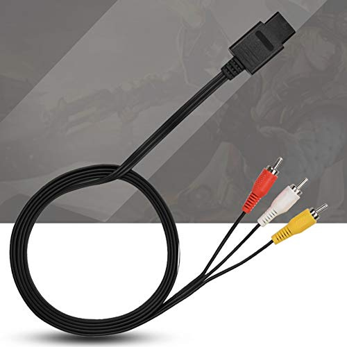 Naroote Spielekonsole Hochwertiges AV-Kabel für Klare -Video-Übertragung auf den Fernseher für Retro-Gaming-Fans