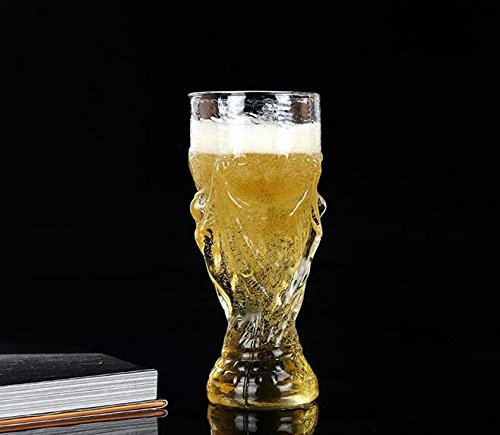Infiniment Excellent Home Decor Centre Nouveau Coupe du Monde de Football Motif Cristal de Verre à Bière Boire de l'eau Mug Barre 350 ML