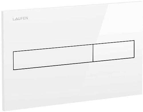 Placa de accionamiento Laufen AW1, doble rasante, 250x10x160mm, H895661, Color: blanco