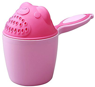 Isuper - Tasse de bain pour bébé - Arrosoir - Idéal pour le bain amusant (rose)