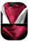 HISDERN Krawattenschal Rot Herren Paisley Hochzeit Ascot Krawatte Taschentuch Business Blumen Halstuch und Einstecktuch Set