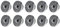 ECD Germany 10 x ÖAS-95948 10 Stück Ölablassschraube Ablassschraube Schraube M14x1,5 mit Dichtring für Ölwanne