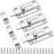 YuZhou 3 PCS Bedroom Door Lock, 4 Inch Sliding Door Locks Internal Door Bolt Lock Toilet Latch Heavy Duty Gate Latch Door Slide Lock Bathroom Latch Stainless Steel Door Latch Lock for Internal Doors