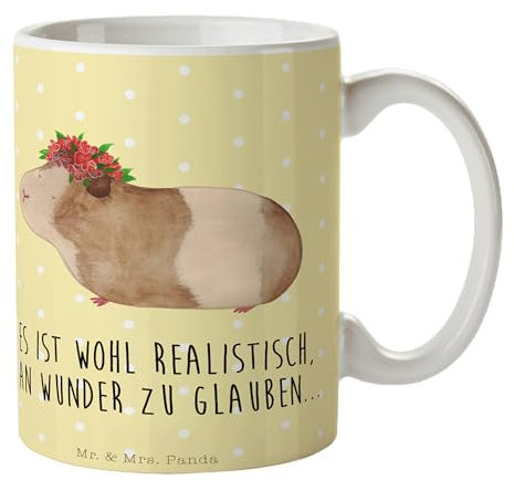 Mr. & Mrs. Panda Tasse Meerschweinchen Weisheit - Geschenk, Tiere, Tiermotive, Kaffeetassen, Cappuccino Tassen, Kaffeebecher, Tasse bedrucken,