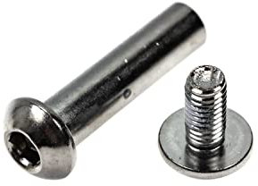 Fahrrad Dämpfer Buchse Bolzen Fully Achse Rahmen L:33 mm Ø:8mm Silber
