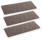 Astra Fußmatte innen beige Schmutzfangmatte rutschfest – Türmatte 25x60 cm 3er Set wasserabweisend – Rib Line Fußabtreter strapazierfähig antistatisch