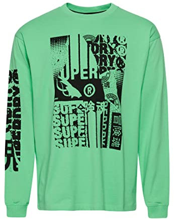 Superdry Men's Long Sleeve t-Shirt, Spring Bouquet, M