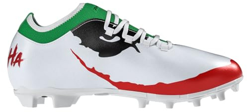 Phenom Elite The Officially Licensed Joker Football Cleats - Velocity 2.0 (US Footwear Size System, Adult, Men, Numeric, Medium, 9) Ivory