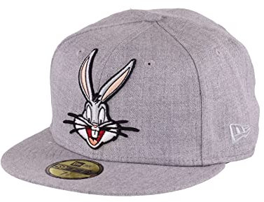 New Era Looney Tunes Bugs Bunny Heather Gray 59Fifty Fitted Basecap - 7 1/4-58cm (L)