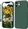 KPPIT Silicone Case Compatible with iPhone 12 6.1 inch protective case, Ultra Slim Soft Gel Anti-Scratch,Microfiber Lining,Rubber Shockproof Case Cover for iPhone 12 Night Green
