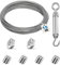 Angooni Kit de câble en acier inoxydable 304 de 15 m, câble métallique de 2 mm, tendeur de câble en acier inoxydable 304, avec œillets, tuteurs pour plantes grimpantes, corde à linge, lumières