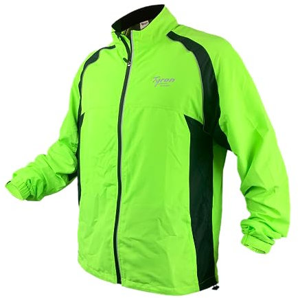 Tyron Veste de course TR 2000 - Pour homme et femme - Coupe-vent et imperméable - Perméable à l'air - Douce et légère - Idéale pour l'automne et l'hiver, jaune fluo, L