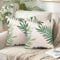 Kissenbezug Grün Kissenbezug 40x40 Polyester Kissenbezüge Grün Blätter Dekorative Kissenhülle Dekokissen für Sofa Garten Outdoor Kissen Sofakissen Couchkissen Schlafzimmer Wohnzimmer 2er Set