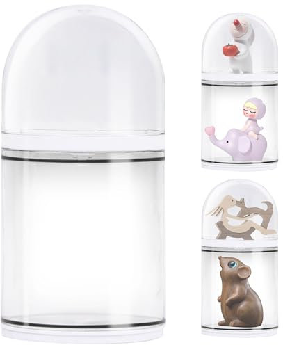 xtemtoamz Vetrina Collezionismo Espositore - Espositore a 2 Livelli, Espositore Profumi Girevole, per Conservare Statuette, Profumi, Gioielli e Oggetti da Collezione