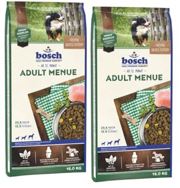 Bosch Bosch Menue 2 x 15kg Sparpaket Trockenfutter für Hunde