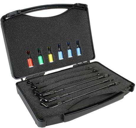 BAT-Tackle Indicator Bißanzeiger System Set 3+3 - Pendel-Bissanzeiger für Karpfenfischen und Ansitzangeln
