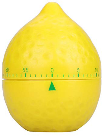 Küchentimer, Manueller Mechanischer Küchentimer, Niedlicher Zitronen-Timer, Aufziehbarer 60-Minuten-manueller Countdown-Timer Klassenzimmer, Zuhause, Lernen und Kochen