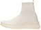 Stivaletti vintage sopra il ginocchio, in pelle da donna, con lacci volanti, tessuti, piatti, calzini larghi, scarpe da donna leggere, piedi larghi, stivali da pioggia casual, scarpe da giardino,
