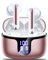 Auriculares Inalámbricos Bluetooth, 2024 Auriculares Bluetooth 5.3 HiFi Estéreo con 4 HD Mic, 50H Cascos Inalámbricos Bluetooth con función de reducción de Ruido, IPX7 Impermeable, Pantalla LED Rose